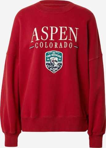 Abercrombie & Fitch - Sweatshirt em vermelho: frente