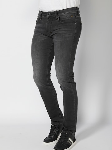 KOROSHI Slimfit Jeans in Zwart: voorkant