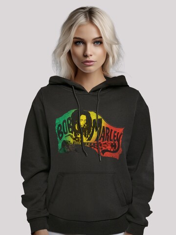F4NT4STIC Sweatshirt 'Bob Marley Chords Reggae Music' in Schwarz: Vorderseite
