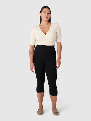 Les Lunes Skinny Leggings 'Luna 3/4' in Black