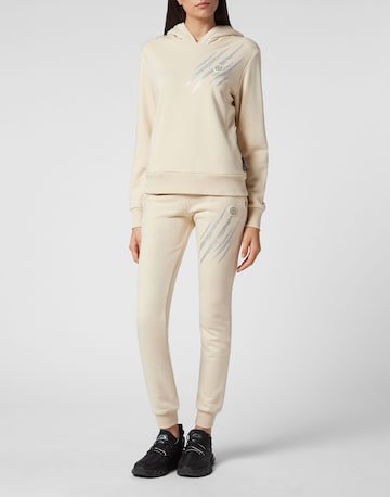 Plein Sport Sweatshirt 'Scratch' in Beige