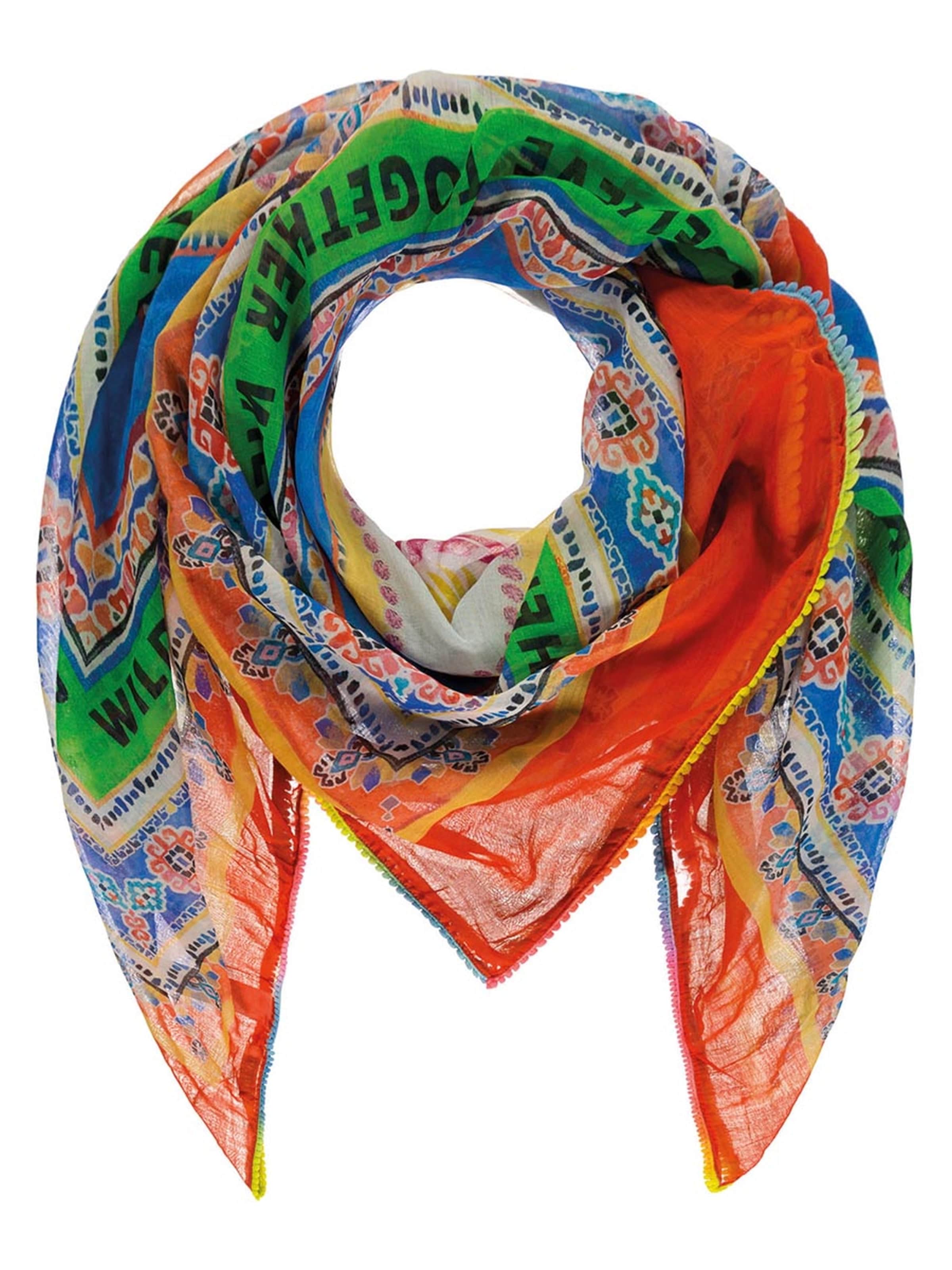 Passigatti Tuch 'Tuch mit Tigermuster'‌ in Mischfarben: Vorderseite