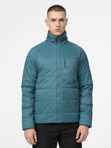4F Zunanja jakna 'KUMP060' | modra barva: sprednja stran