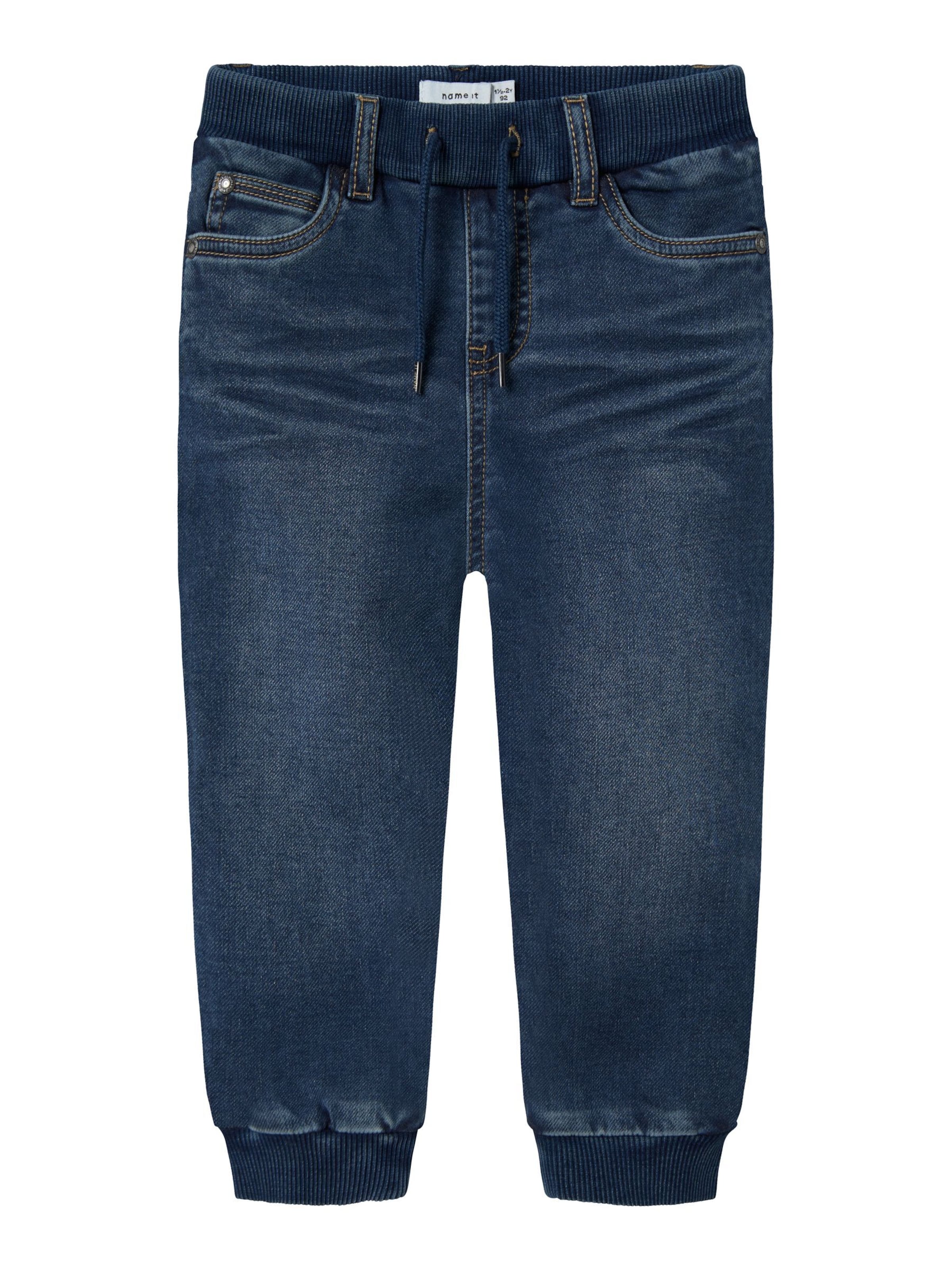 NAME IT - Ropa ancha Vaquero en azul: frente