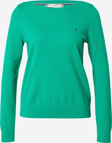 Pull-over TOMMY HILFIGER en vert : devant