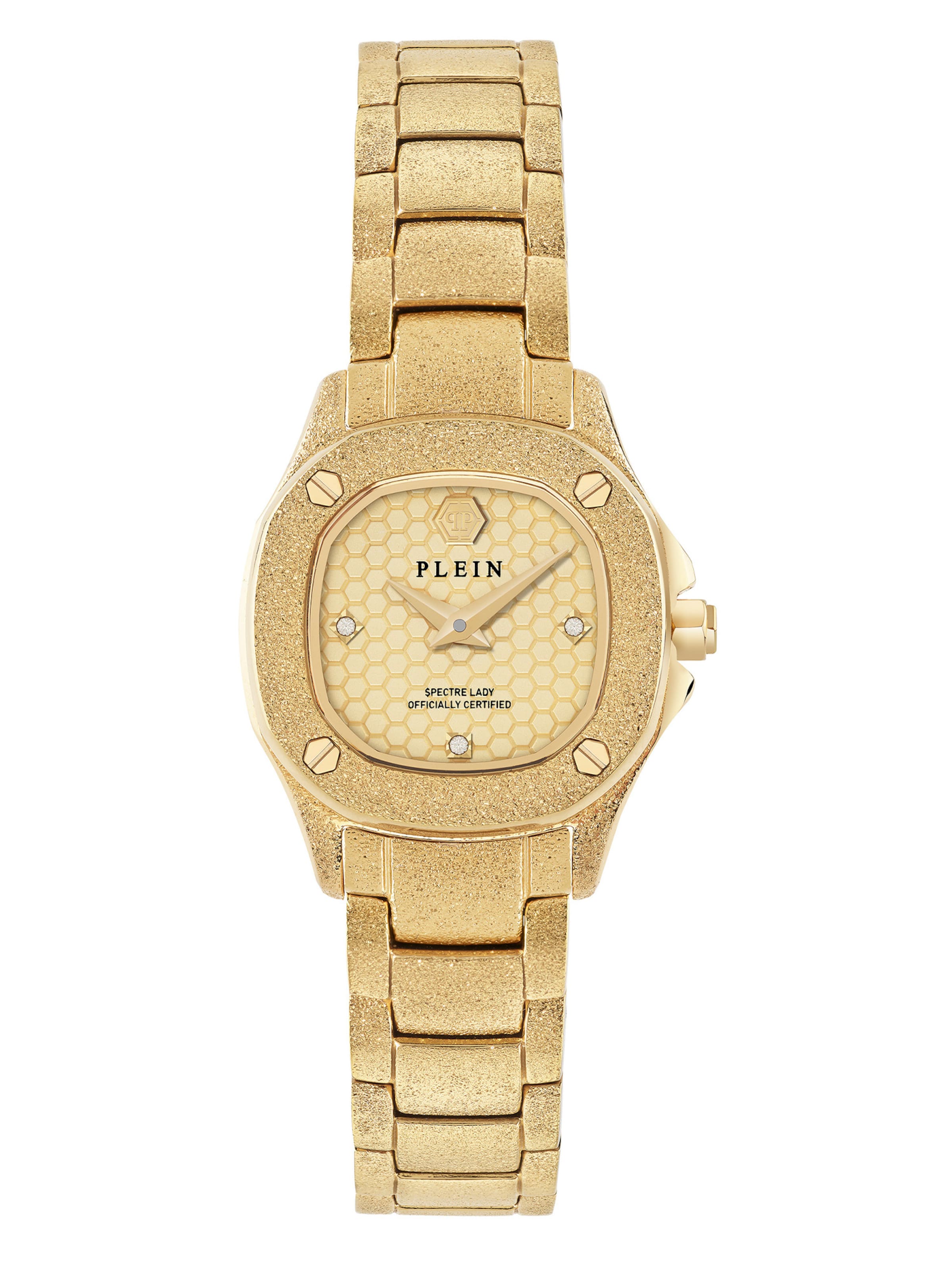 Montre à affichage analogique Philipp Plein en or : devant