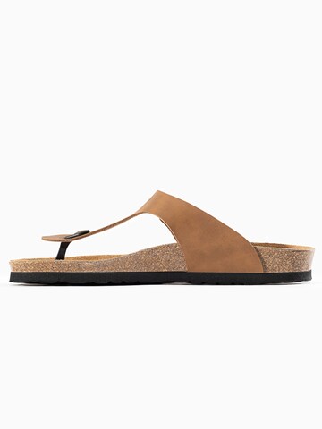 Bayton T-bar sandals 'Mercure' in Brown