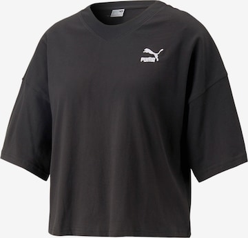 PUMA T-Shirt 'Classics' in Schwarz: predná strana