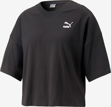 T-shirt oversize PUMA en noir : devant