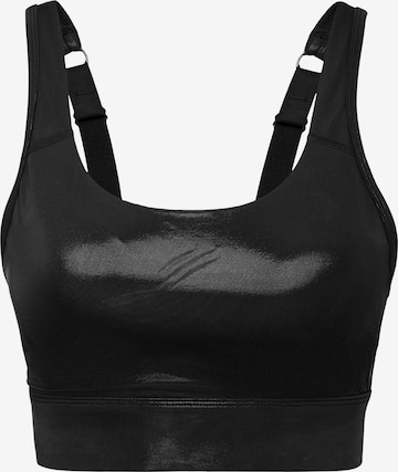 Plein Sport - Top desportivo 'Scratch' em preto: frente