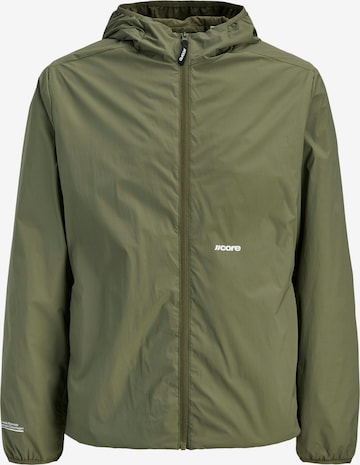 JACK & JONES Преходно яке 'JCOCLUB' в зелено: отпред