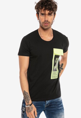 Redbridge T-Shirt 'Thornton' in Schwarz: predná strana