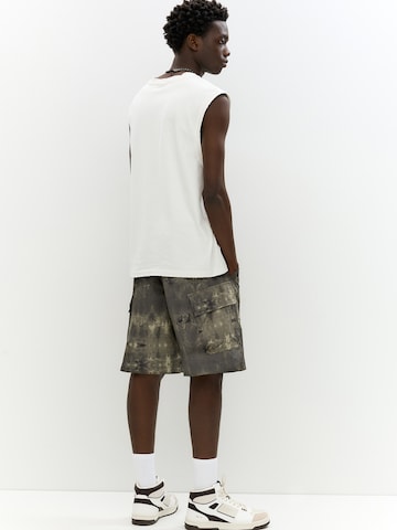 Loosefit Pantalon cargo 'STWD' Pull&Bear en vert