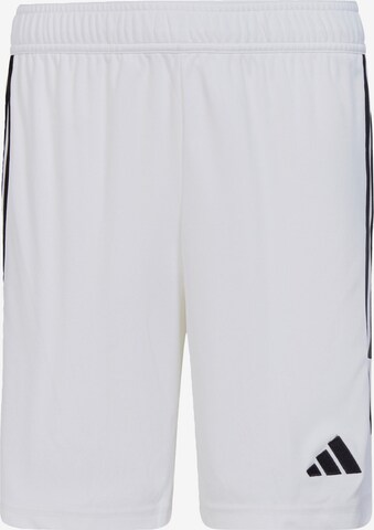 ADIDAS PERFORMANCE Regular Workout Pants 'Tiro 23 League' in White: front