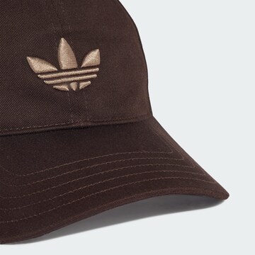 ADIDAS ORIGINALS Cap 'Adicolor Classic Trefoil' in Brown