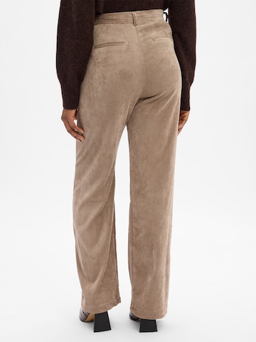 Marie Lund Wide Leg Hose in Beige