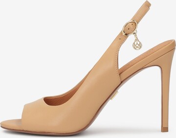 Kazar - Sandalias en beige: frente