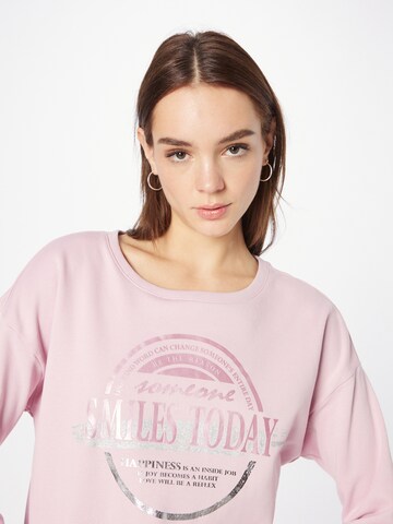 Sweat-shirt Cartoon en rose