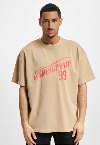 ROCAWEAR T-Shirt 'Classics' in Braun: Vorderseite