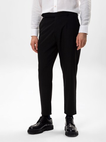 Regular Pantalon à pince Antioch en noir