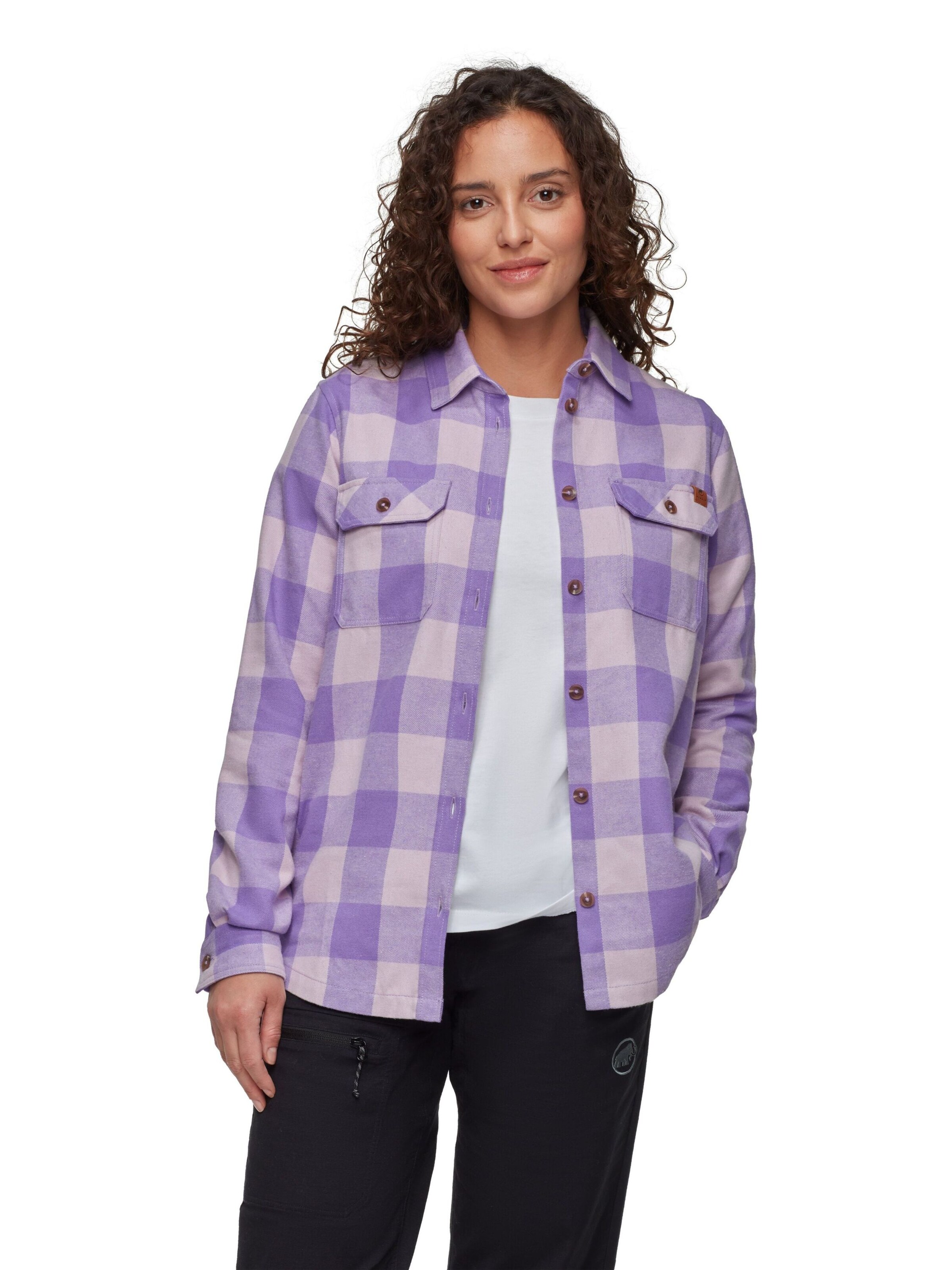 MAMMUT Funktionsbluse in Lila: Vorderseite