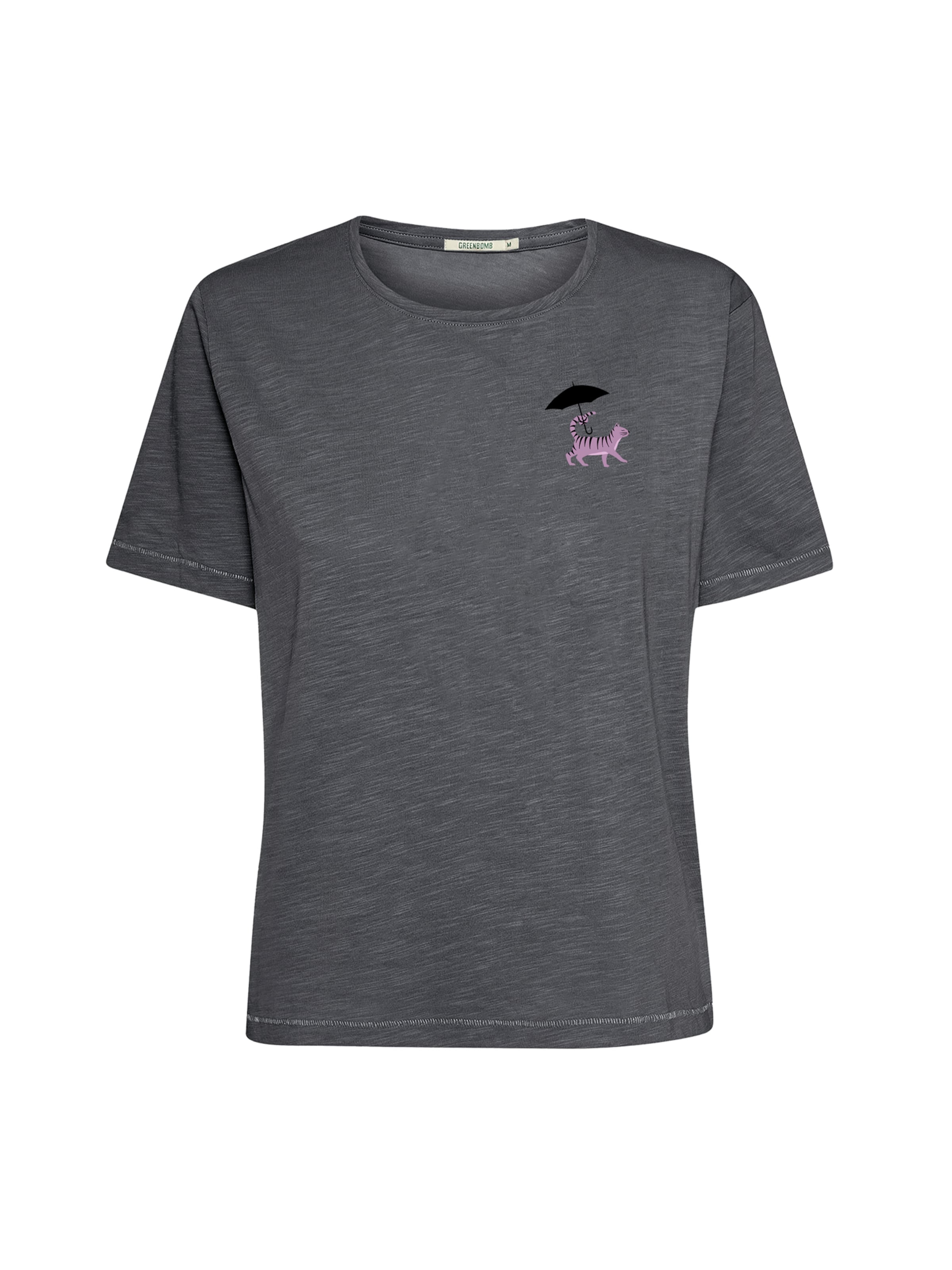 Maglietta ' Nova Cat Walk ' di GREENBOMB in grigio: frontale