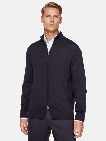 Vestes en maille Boggi Milano en bleu : devant