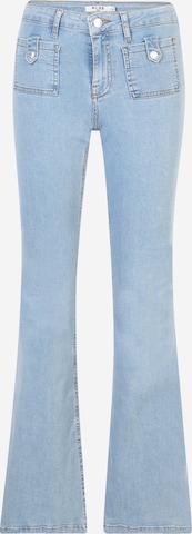 NA-KD Flared Jeans in Blauw: voorkant