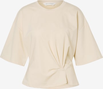 Tricou 'Breanne Noriel' de la MSCH COPENHAGEN pe bej: față