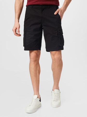 Only & Sons Regular Cargo Pants 'Mike' in Black: front