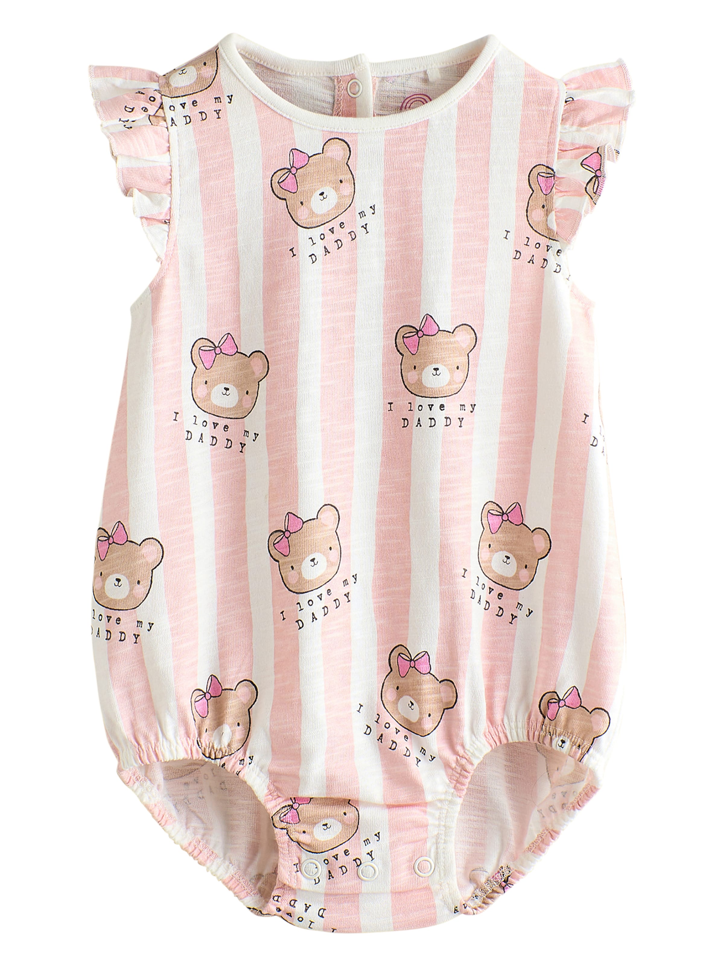 Next Ползунки/боди в Ярко-розовый: спереди