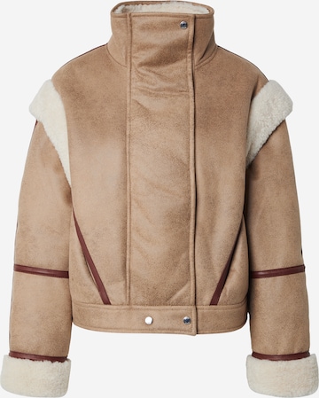 brūns BOSS Starpsezonu jaka 'Cheerlea': no priekšpuses