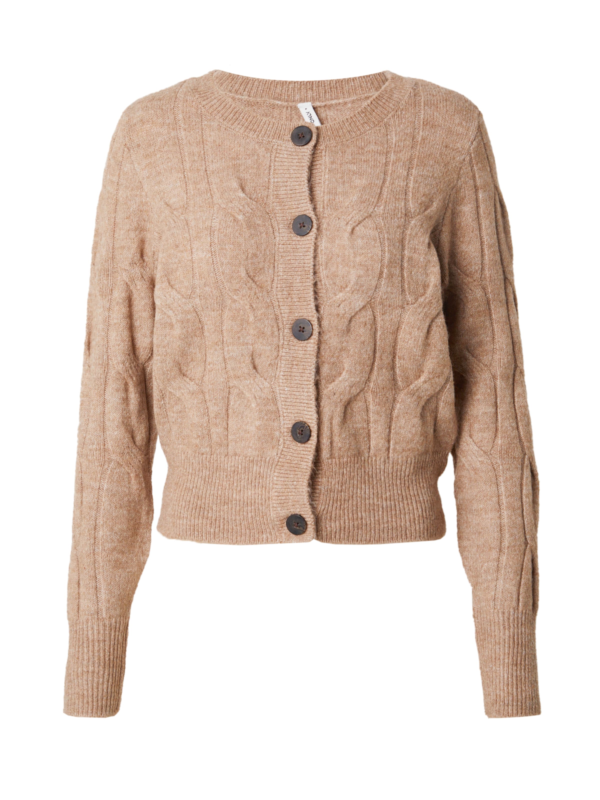 ONLY Knit Cardigan 'ONLRIO' in Beige: front