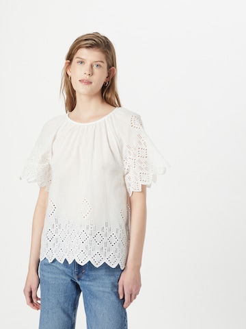 SISTERS POINT Blouse 'VITZA' in Wit: voorkant