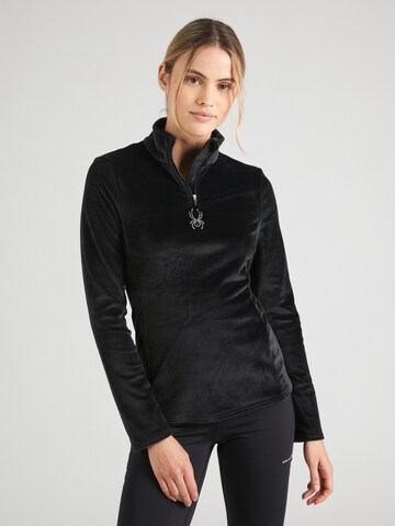 Spyder Sportsweatshirt in Schwarz: Vorderseite