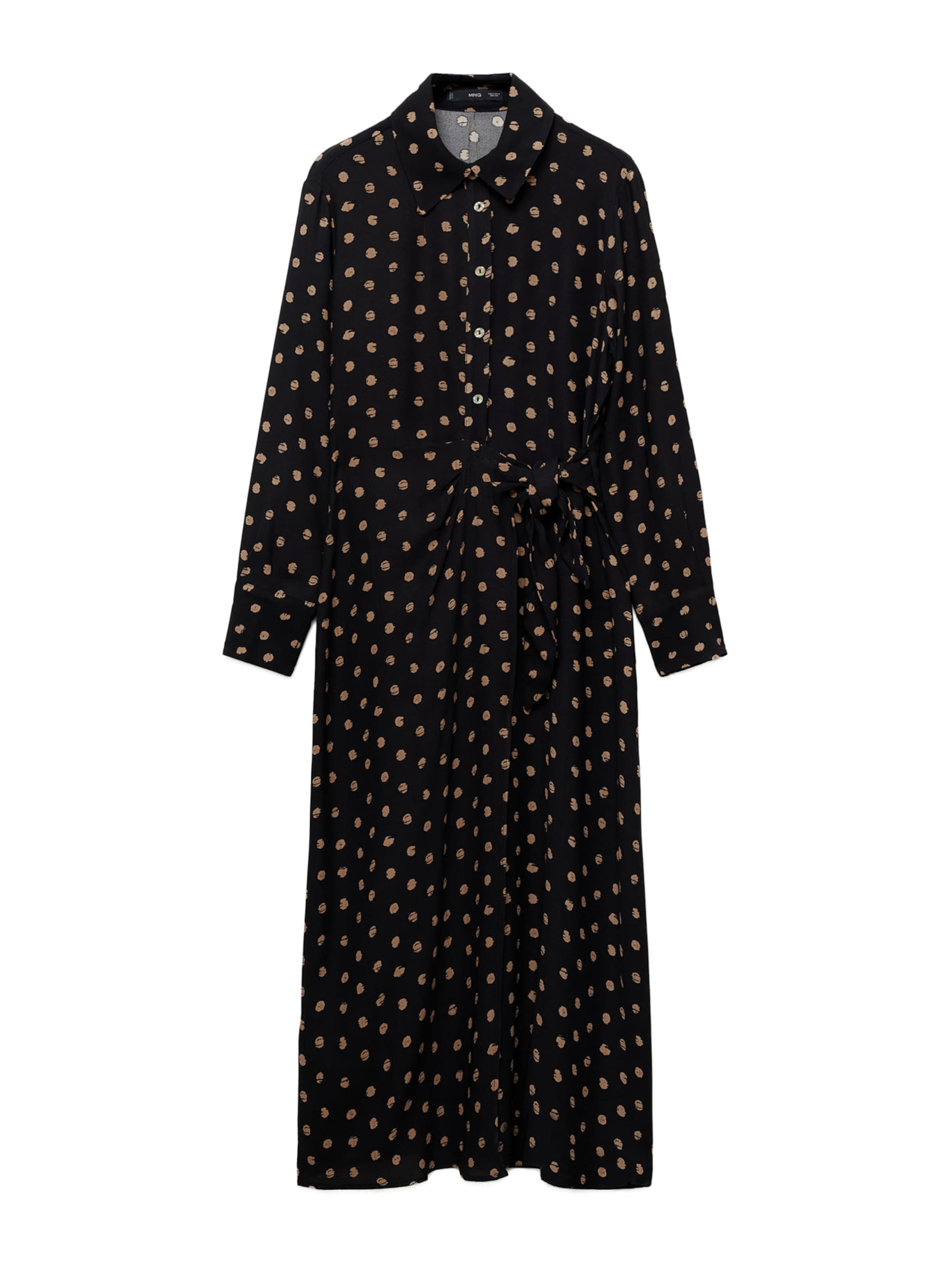 Rochie tip bluză 'Tody' de la MANGO pe negru: față