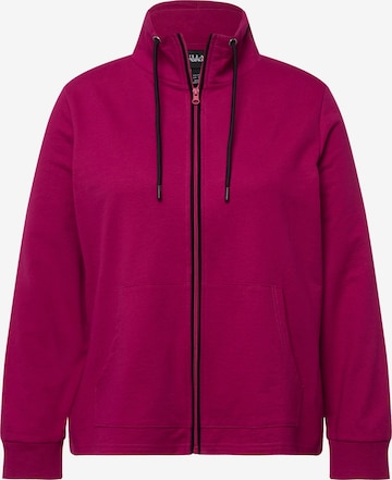 Veste de survêtement Ulla Popken en rose : devant