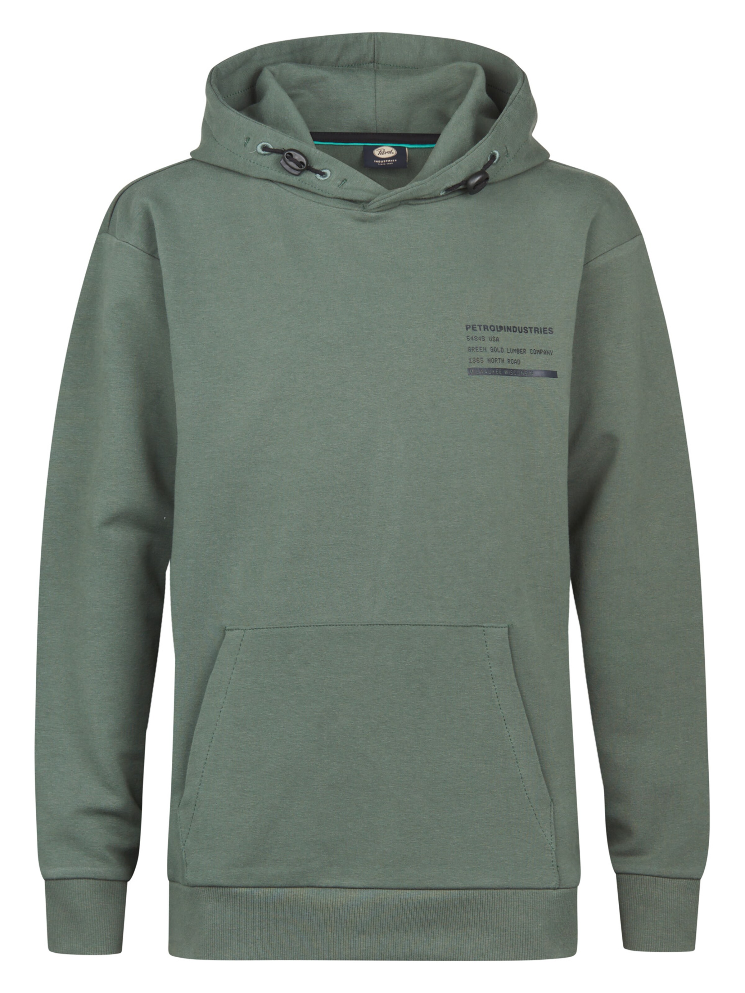 Sweat 'Puget' Petrol Industries en vert : devant