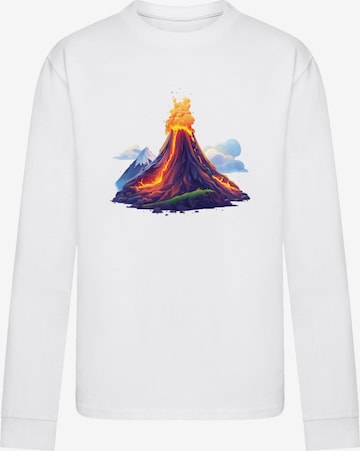 F4NT4STIC Shirt 'Vulkanausbruch' in White: front
