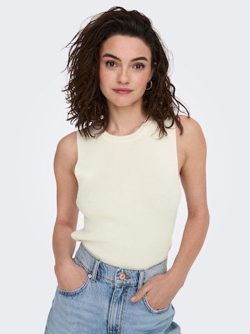 ONLY Knitted Top 'Majli' in White: front