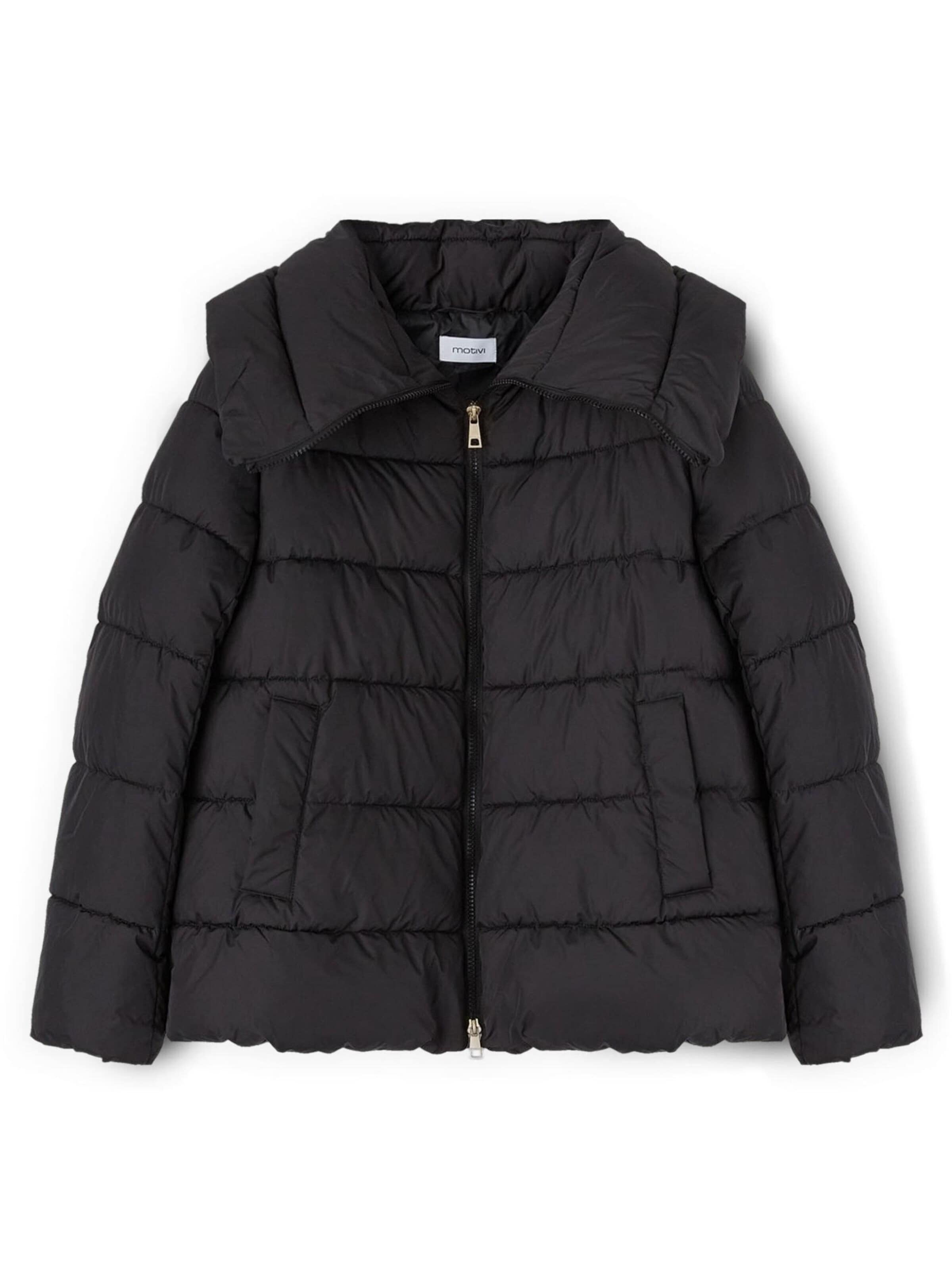 MOTIVI Winter jacket in Black: front