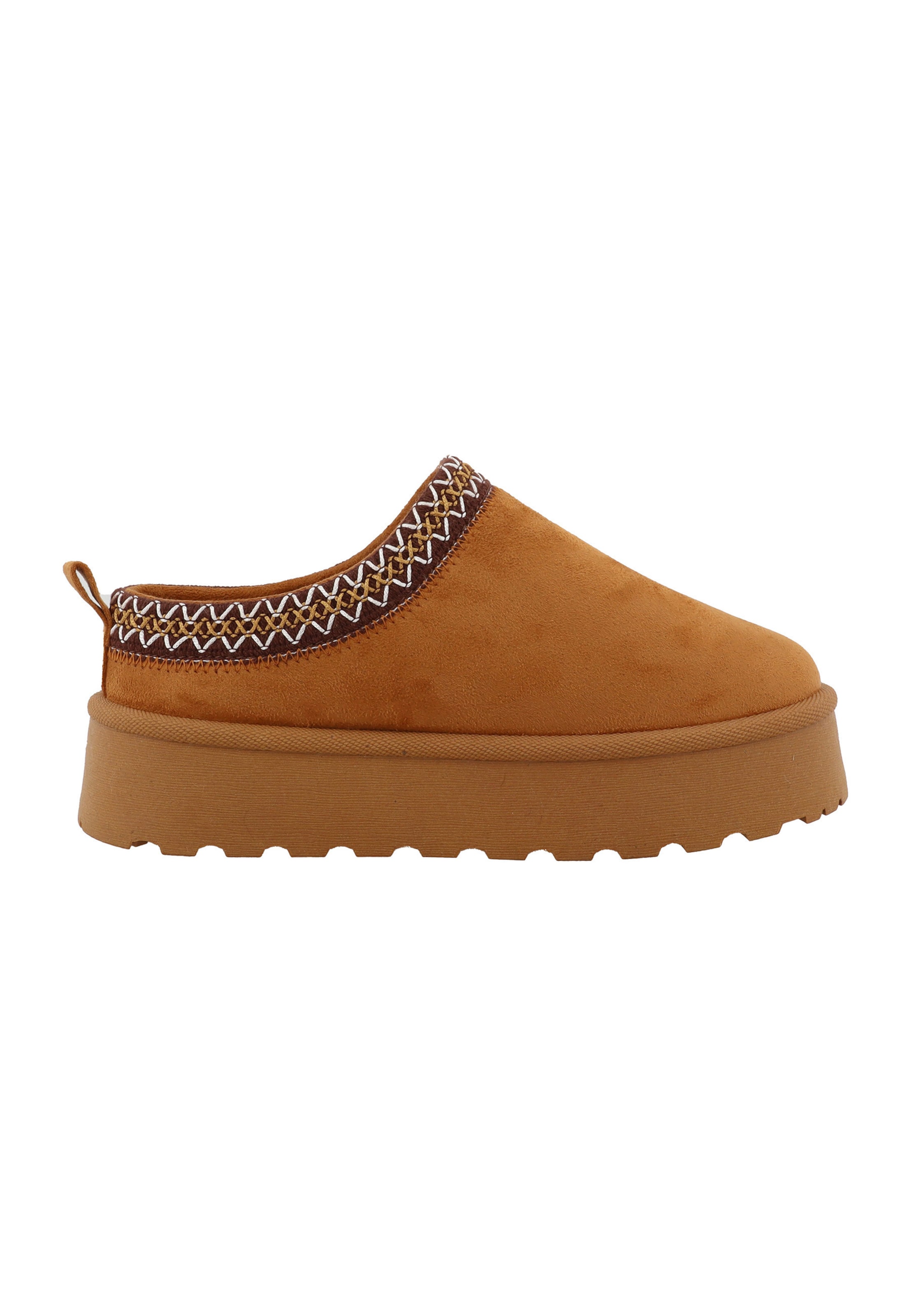 TOM TAILOR - Zapatillas de casa en marrón: frente