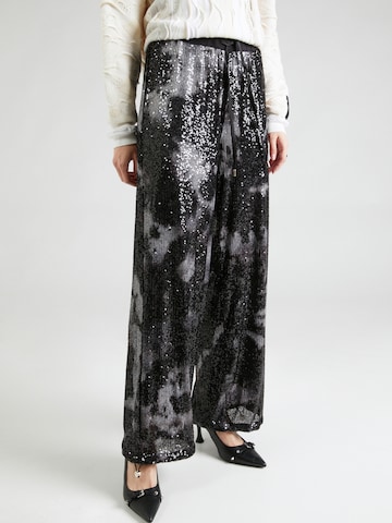 Liu Jo Wide leg Pants 'LUNGO' in Black: front