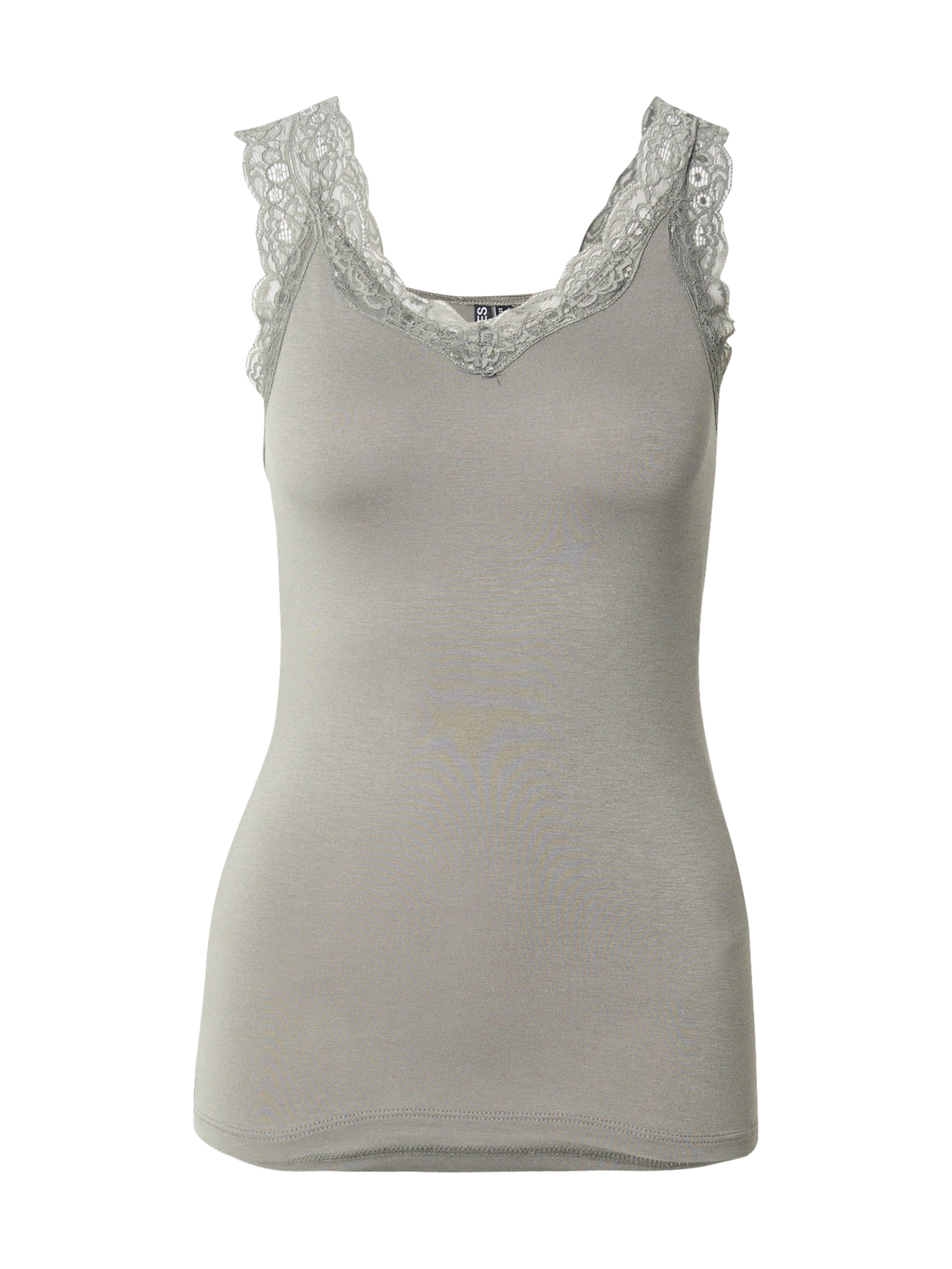 PIECES Топ 'PCBARBERA' в Серый: спереди