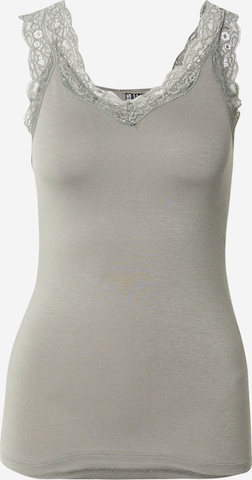 PIECES Top 'PCBARBERA' in Grey: front
