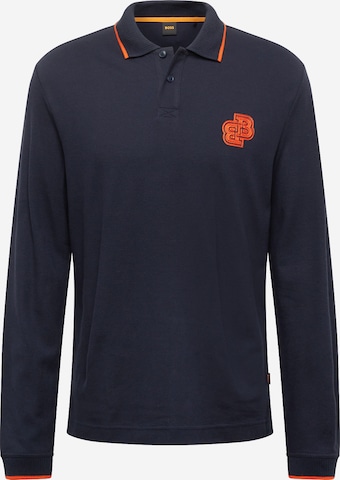 BOSS Orange Shirt 'Pefelt' in Blue: front