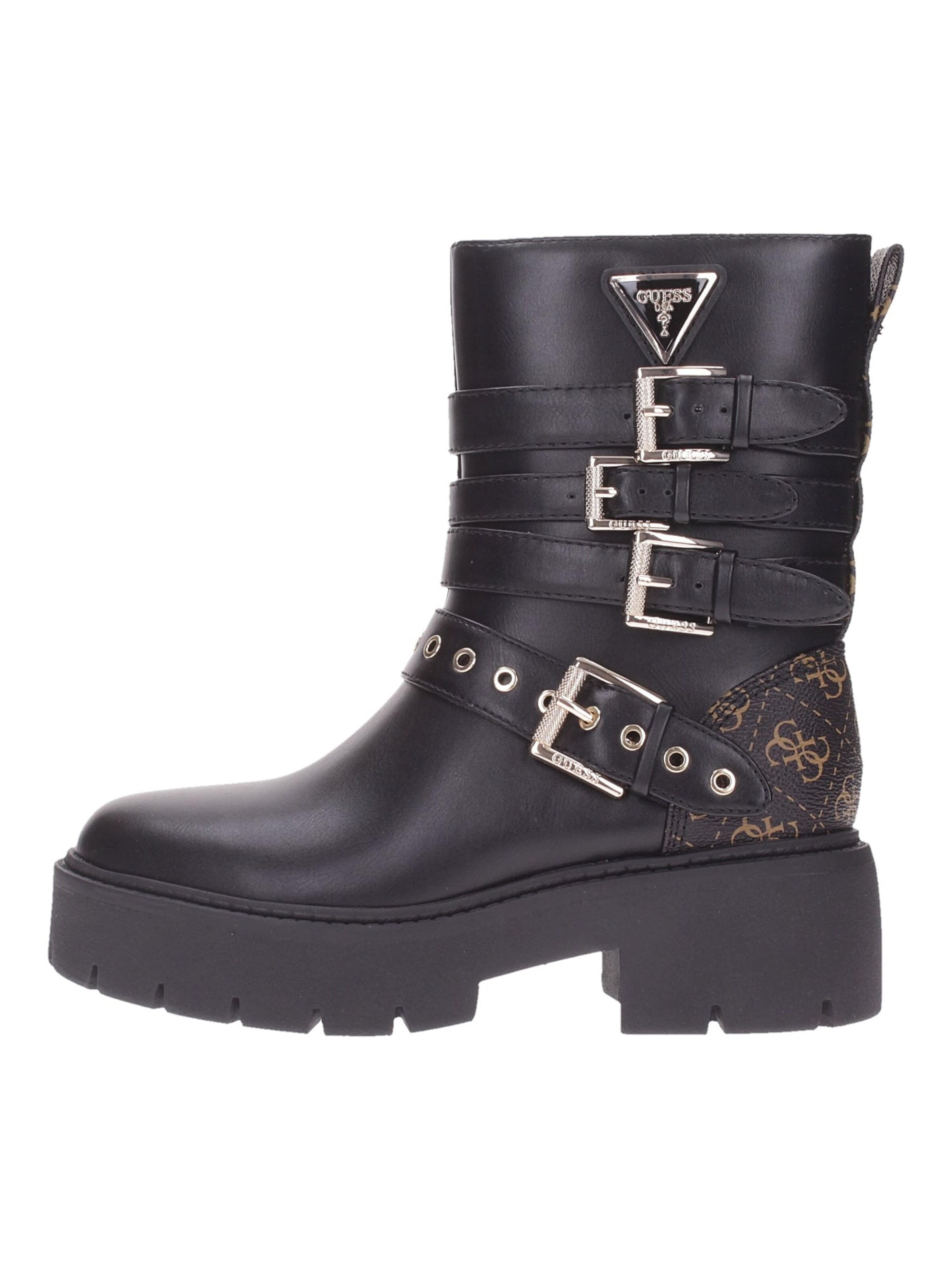 Boots 'Anfibio' di GUESS in nero: frontale