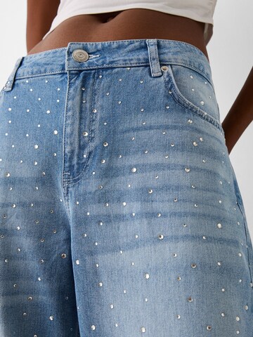 Wide leg Jeans di Bershka in blu
