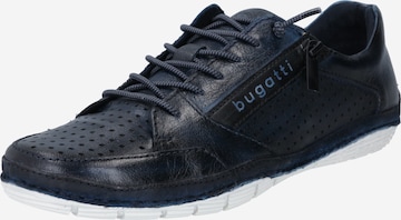 bugatti Athletic Lace-Up Shoes in Blue: front