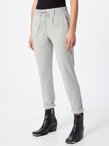 Regular Pantalon à pince TOM TAILOR en gris : devant